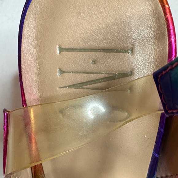 INC Rainbow Strappy Women's Heels - Picture 2 of 8
